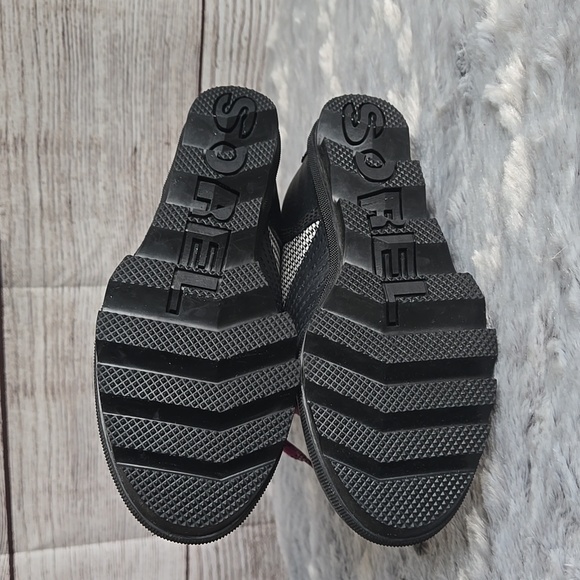 Sorel Lexie Wedgie Black/White Waterproof Winter Boots, Little Girls Size 1, NWT - Picture 9 of 11